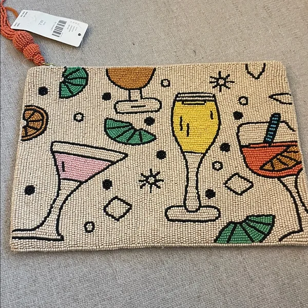 Anthropologie Fiona Beaded Clutch- Cocktails - Image 4