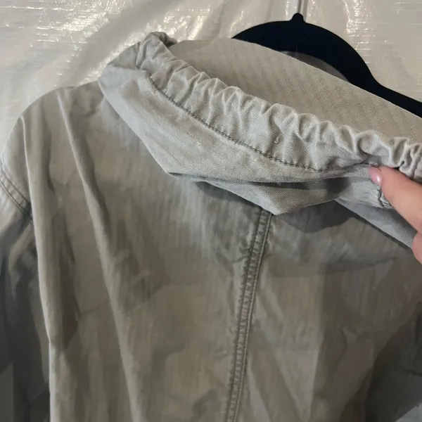 Free People Green Utility Jacket Size Small - Image 7
