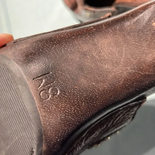 Michael Kors Wooden High Heel Clogs real leather‎ Size 8. B56 - Image 10