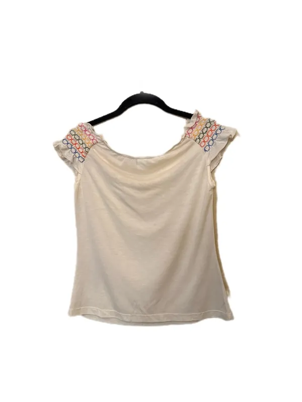 Y2K Vintage Off Shoulders Bohemian Mexican Embroidered Blouse - Image 3