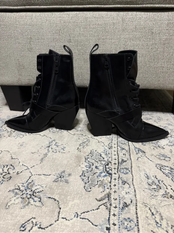 All Saints Bianca Bootie in Black Leather - Image 10