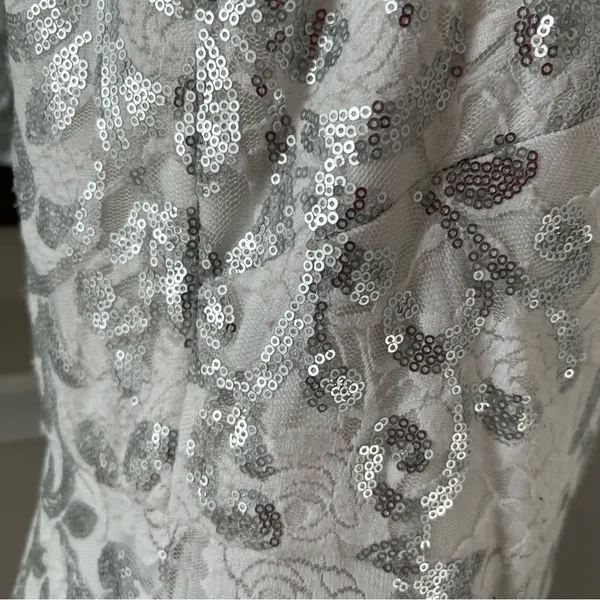 Eliza J. IVORY Off-the-Shoulder Dress Sequined Size 16, New w/Tag Retail $168 - Image 11