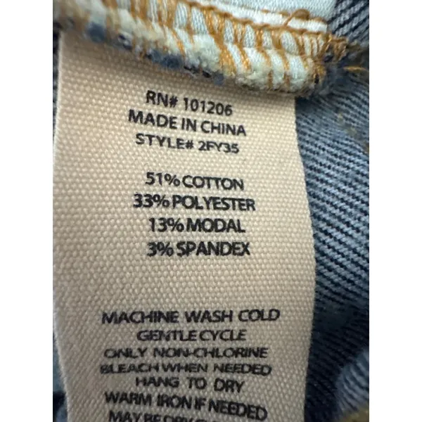 Soft Surroundings‎ Womens High Rise Flare Leg Jeans Dark Wash Blue Size 10 - Image 10