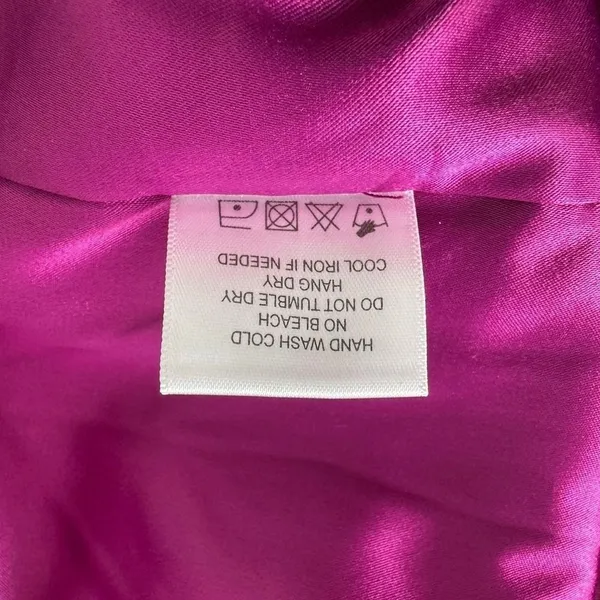 Lovers‎ + Friends Bentley One Shoulder Midi Dress XS Hot Pink Cocktail Party NEW - Image 14
