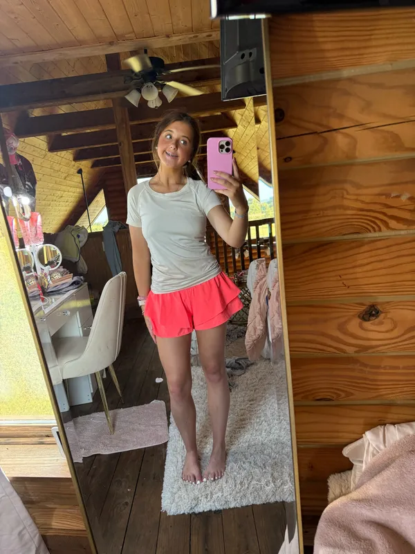 aerie pink shorts - Image 2