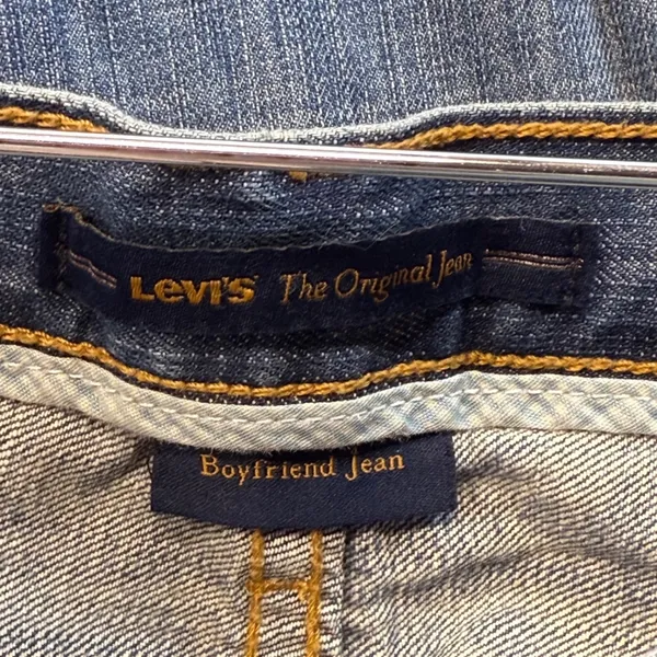 Levis Boyfriend Jeans Distressed Medium Wash‎ Classic Vintage Casual Comfy 8 - Image 2