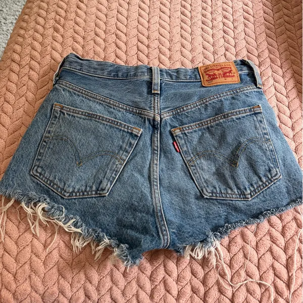 Levi’s Distressed 501 Denim Shorts - Image 2