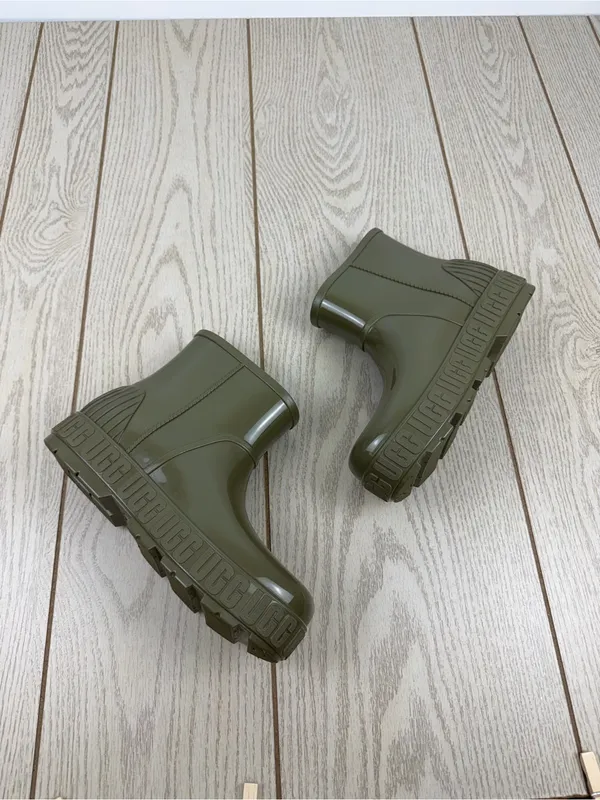 UGG Women's Drizlita Waterproof Rain Booties US8 Burnt Olive Green $90 - Image 4