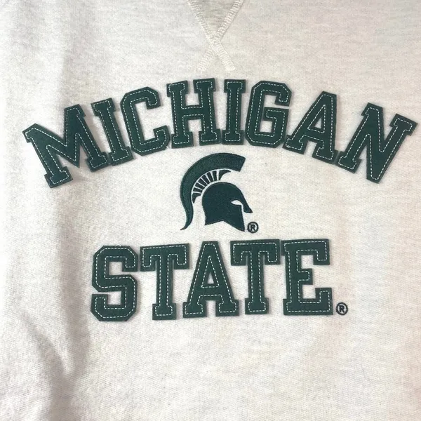 Michigan State Spartans Appliqued Fanatics NWOT Sweatshirt Womens Med - Image 3