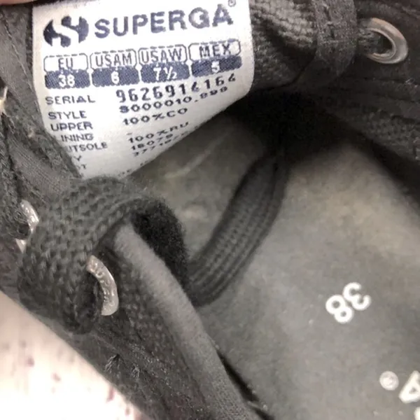 Super GA black sneakers size 38 - Image 9