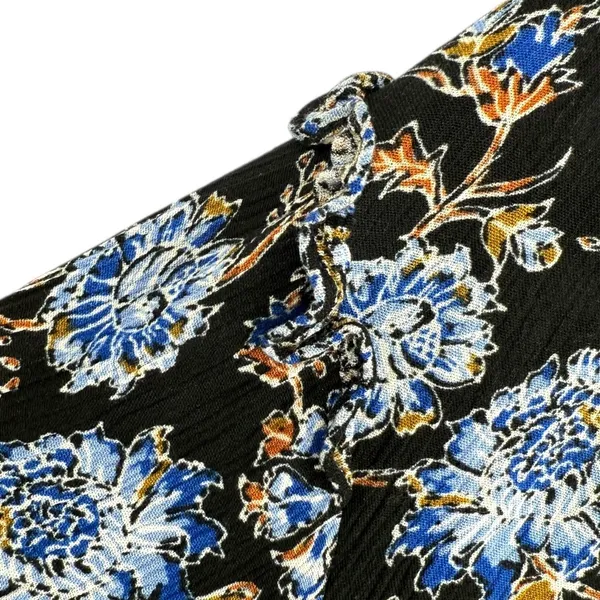 Free People Moonlight Dance Floral Bell Sleeve Boho Tunic Top Blue Size‎ Small - Image 12