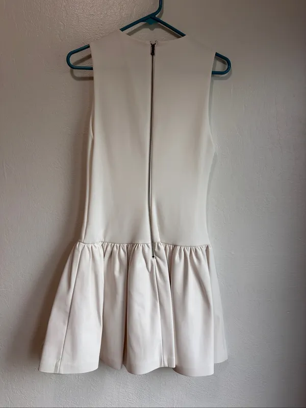 Alice and Olivia Ella Combo Faux Leather Sleeveless Dress size 4 NWT - Image 8
