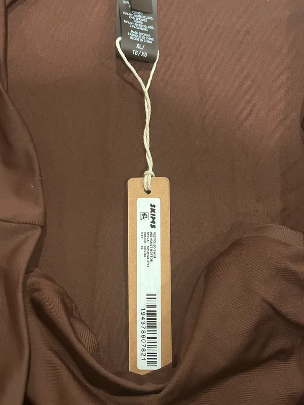 Skims Swim Mid Waist Bikini Bottoms Cocoa Xl Nwt - Image 4