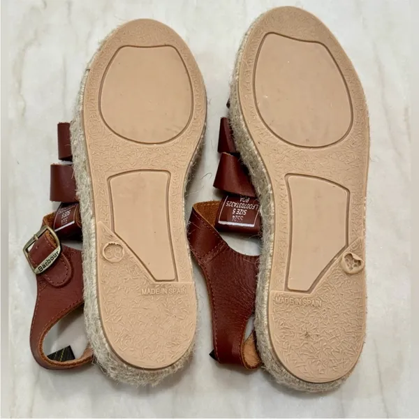 $170 NEW Free People X Barbour Paloma Espadrille Platform Fisherman Sandal 7.5 - Image 9