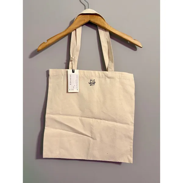 Canvas Tote Bag‎ Good Karma Graphic Print Reusable Everyday Carry All - Image 2
