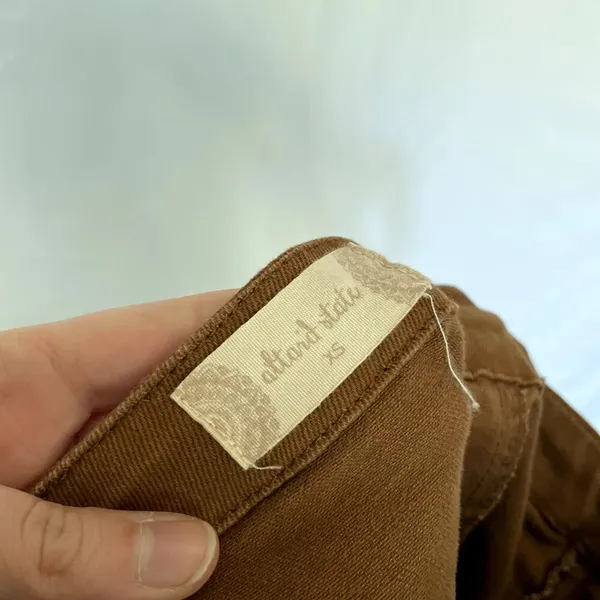 Altar'd State‎ brown denim minidress button down pockets women's size XS cotton - Image 7