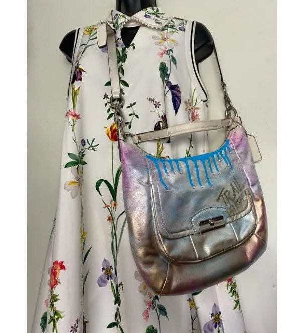 Coach Leather Crossbody Multicolor Customized - Image 6