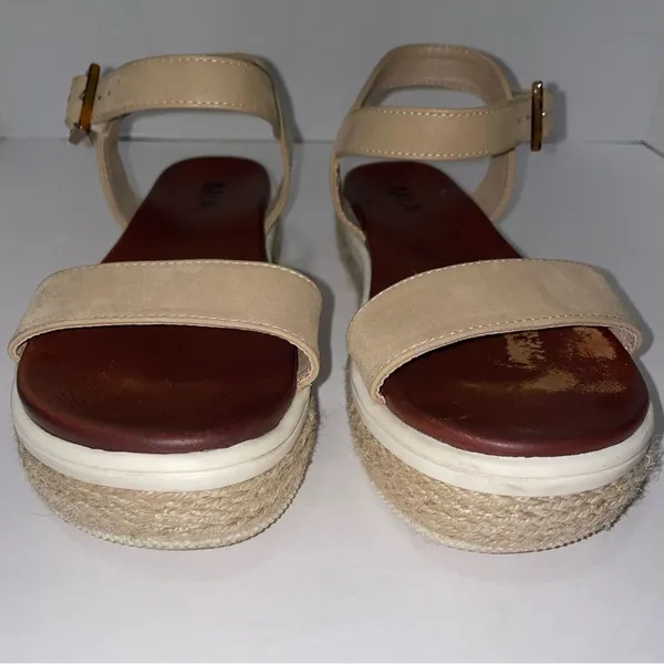 Mia Kiera Size 7.5 Espadrille Platform Sandal in Tan - Image 3