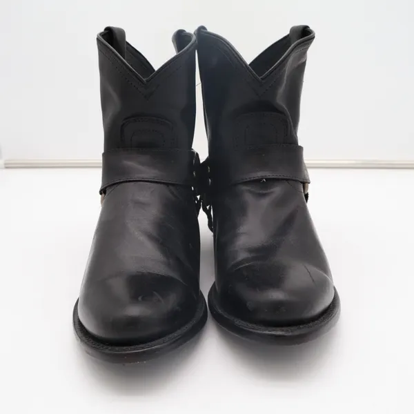 Frye Wyatt Harness 72370 Bootie Womens US 8B Black Leather Pull On Ankle Boots - Image 4