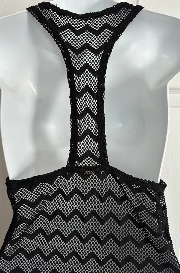 Roxy Black Swim Cover-Up No Size Tag (M) - Image 4