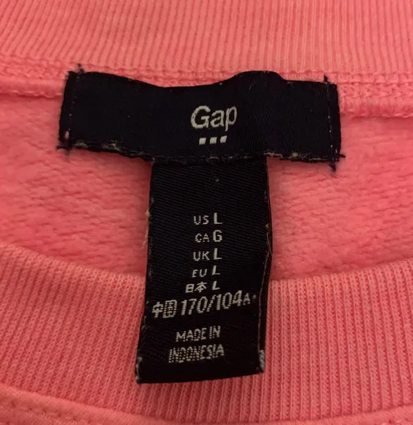 Gap Crewneck Sweatshirt With Glitter Logo - Image 3