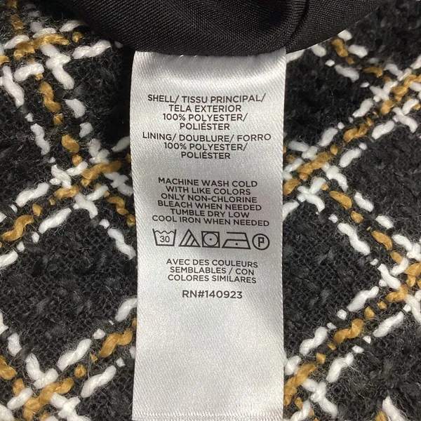 Loft Outlet Checkered Tweed Mini Skirt Wrap Style Size 12 NEW! Retail $69.99 - Image 5