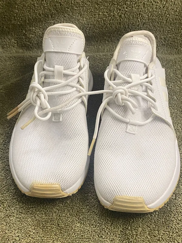 adidas Women’s White Mesh Casual Athletic Sneakers suze 5 - Image 2