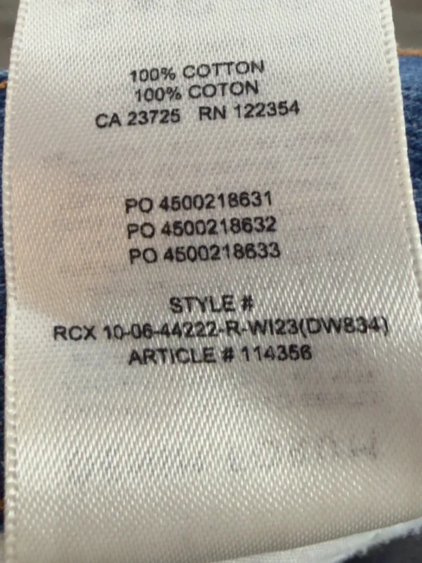 Denim Forum The Farrah Hi Rise Cargo Wide Leg Jeans in Blue‎ Size 27 - Image 9