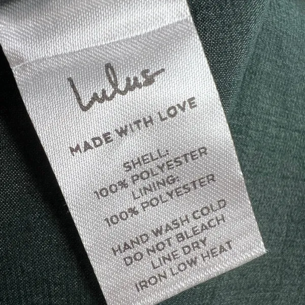 Lulus Let Me Entertain You Dark Green Satin Wide Leg Jumpsuit Tie Front Size XS - Image 11