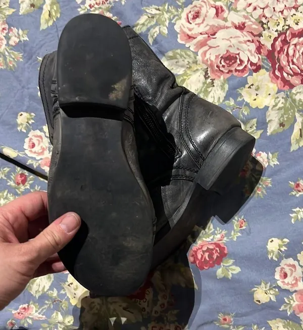 8 Steve Madden grey leather combat boot - Image 2