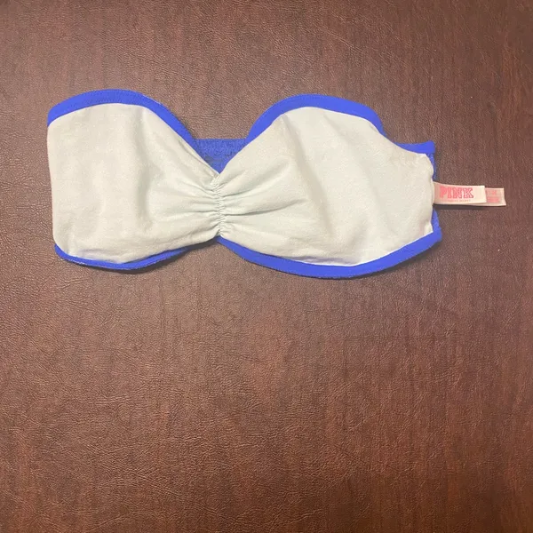 VS PINK bandeau blue lace Medium Coquette Whimsigoth Romantic‎ Fairy - Image 4