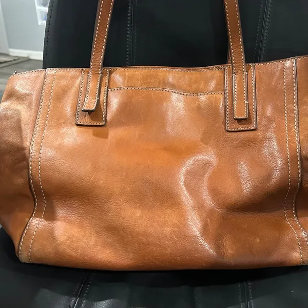 Fossil Women's Brown Leather Tote - Image 7