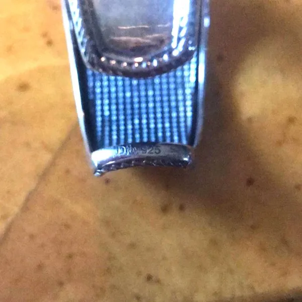Natural Blue Moon Turquoise Sterling Silver Ring Size 6 - Image 5