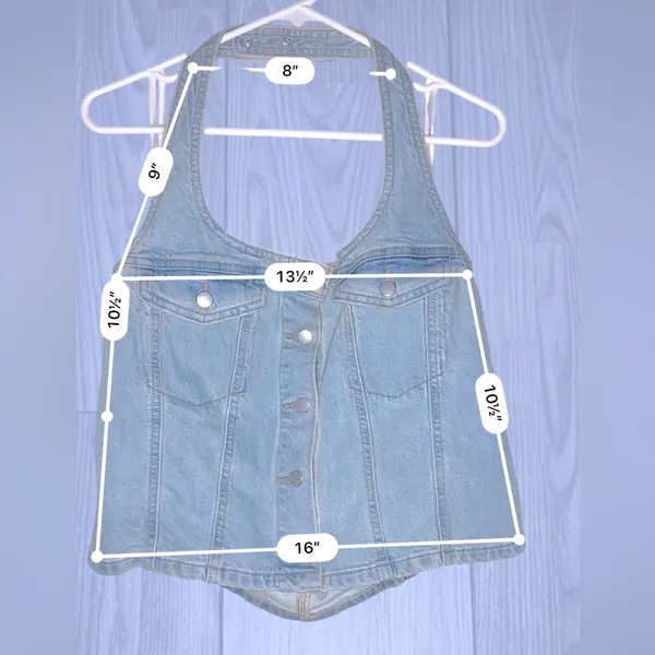 Universal Threads Women’s Denim Halter Top - Image 5