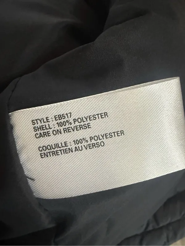 Eddie Bauer Women’s Black Zip Up Best Mountain Logo Size L NWOT - Image 9