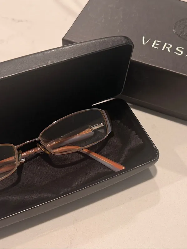 Versace MOD 1084 1056 Pink Metal Rectangle Eyeglass Frames - Image 2