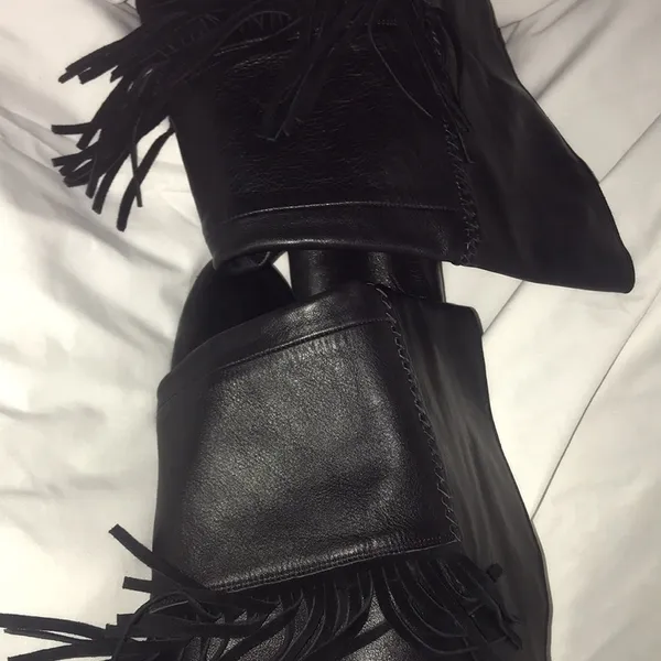 House of Harlow 1960 39.5 knee fringes boots - Image 12