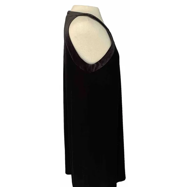 VTG Betsey Johnson Halter Dress Size 10‎ Black Velvet Cocktail Party Formal LBD - Image 3