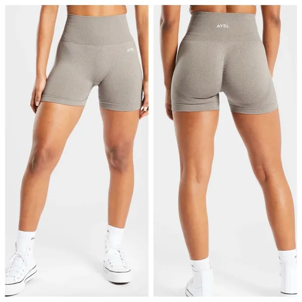 AYBL Empower Seamless Shorts in Light Gray 7” - Size XS - Image 2