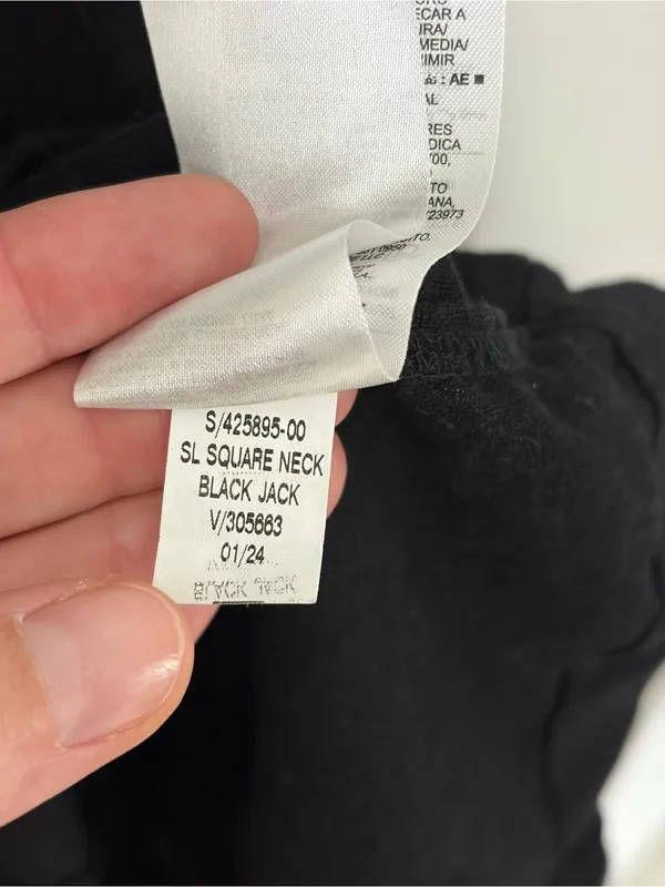 Old Navy Linen Blend Sleeveless Square Neck Midi Dress in Black - Size L - Image 8