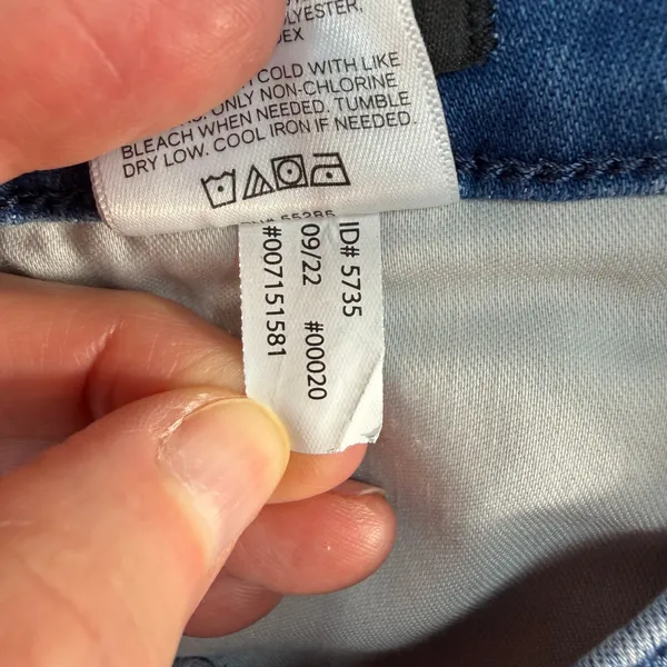 Express‎ 12 Jeans 70s Flare Mid Rise Conscious Edit Medium Wash Blue Boho Retro - Image 11