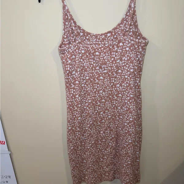 Old Navy Pink and White Floral Dress - Image 3