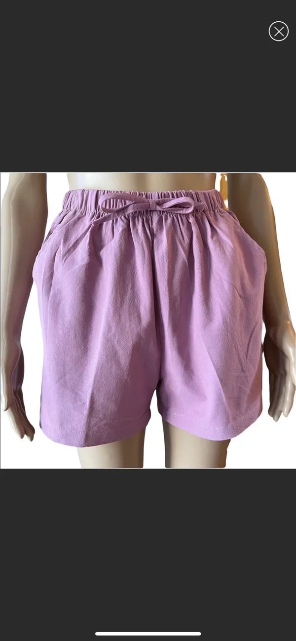 High Waist Shorts Pink Size M - Image 2