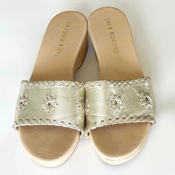 Jack Rogers Breakers Clog Sandal Gold Size 9 - Image 2