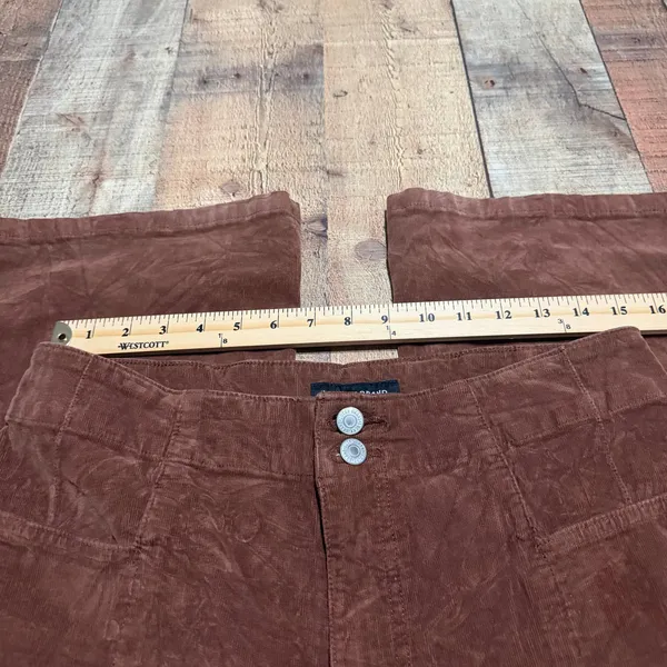 Lucky Brand Wmns Brown Corduroy Stevie High-Rise Flare Pants Sz 14 Boho Festival - Image 7