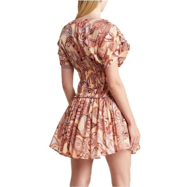 A.L.C. Frank Luna Cotton Smocked Waist Dress 4 - Image 15