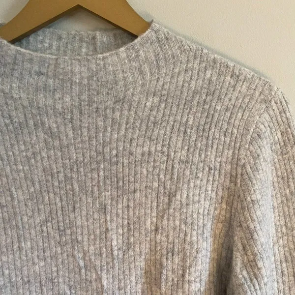 J. Crew Wool Blend Ribbed Sweater - Image 4