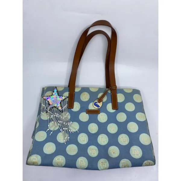 DOONEY & BOURKE Blue Brown Shoulder Bag Customized - Image 3