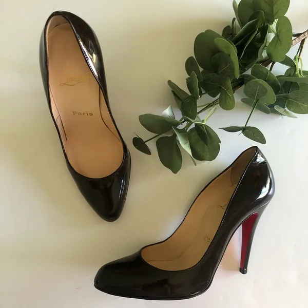 Christian Louboutin Décolleté 868 Patent L. Heels. Size 37.5 (US 7.5). - Image 4