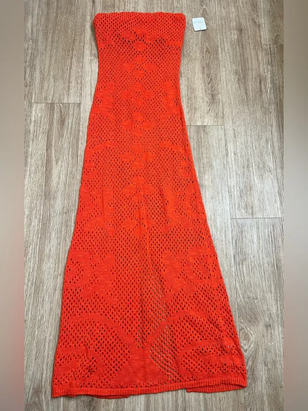 Freew People Starla fauxchet Midi Dress in Red - Image 2